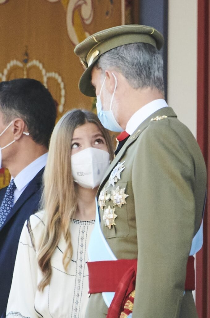 2021 10 12 spanje sofia letizia nationale dag ANP 02
