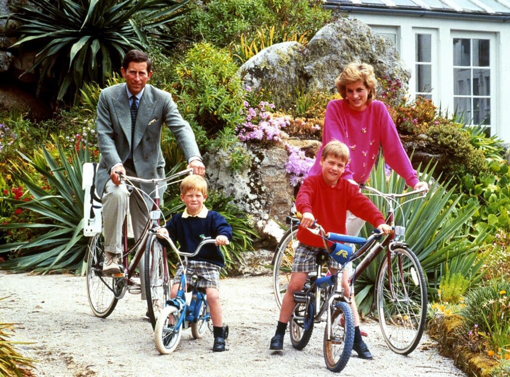 1989 harry william charles diana ANP fietsen