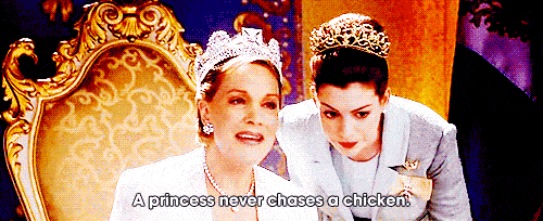 gif princess diaries chicken