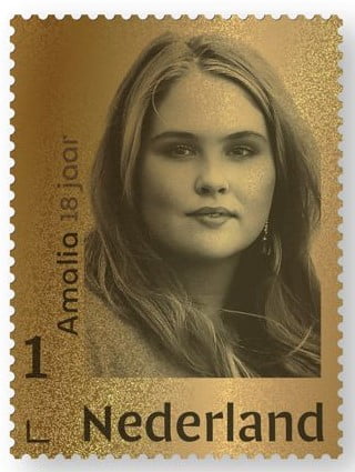 2021 amalia gouden postzegel