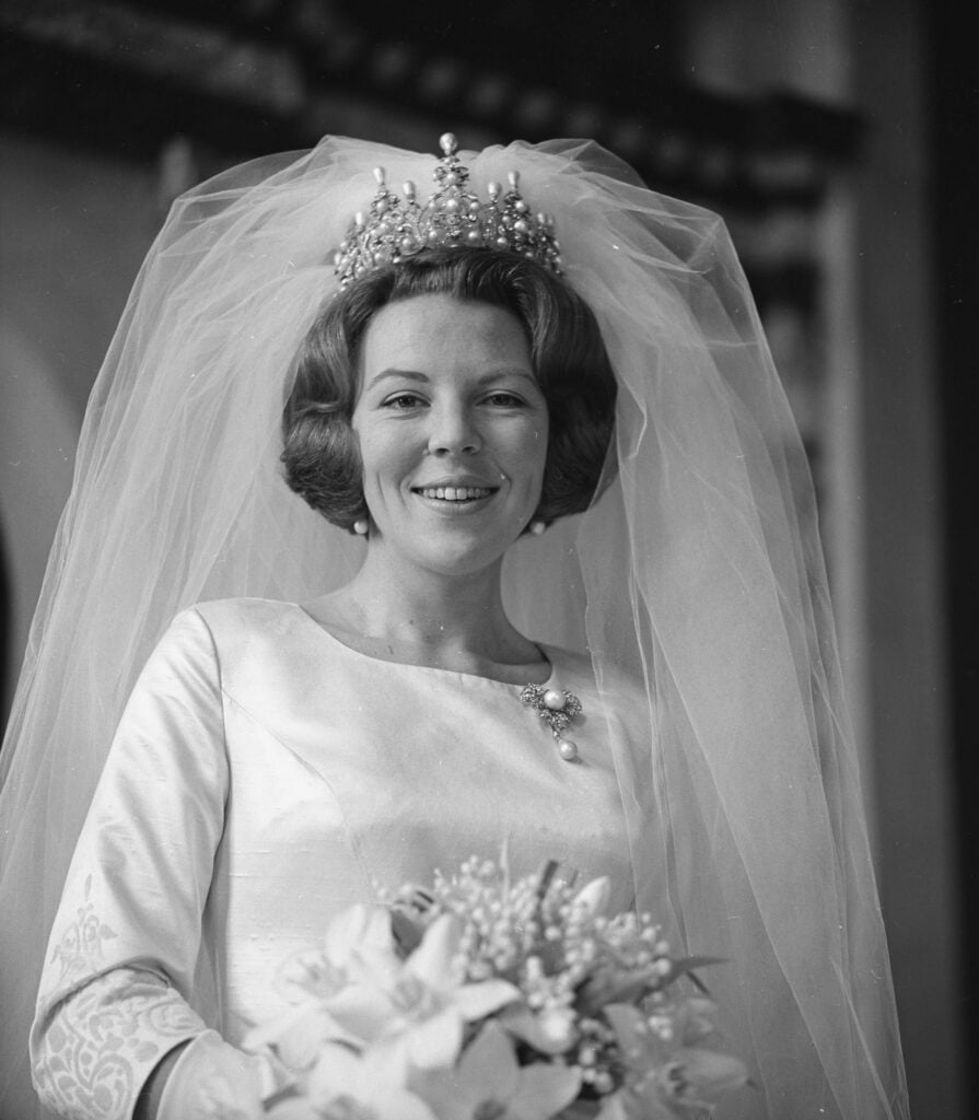 1966 beatrix huwelijk bruid winter nationaal archief