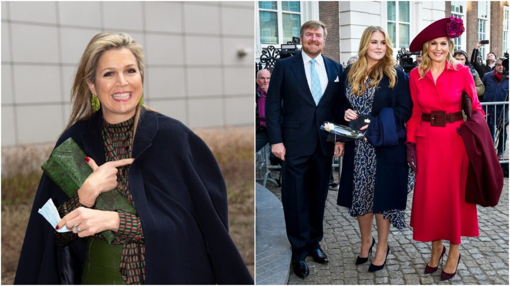 2022 maxima blauwe jas amalia liggend BP ANP