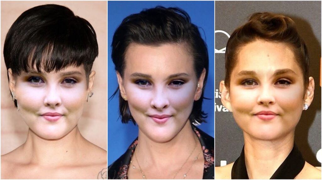 amalia pruik kort donker