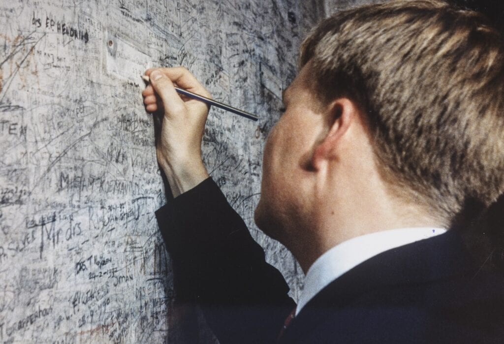 1993 willem alexander zweetkamertje leiden ANP