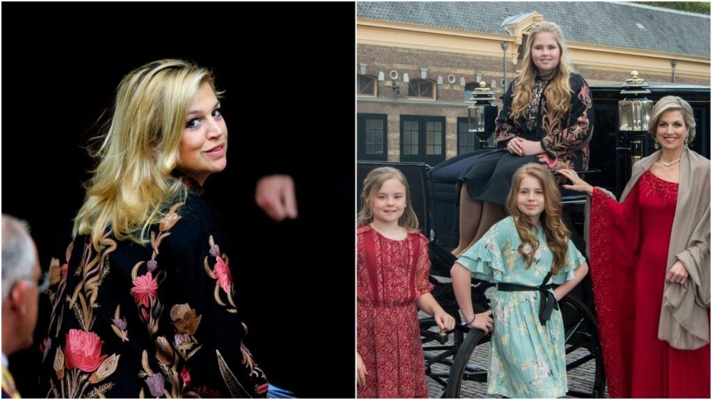 2007 2017 gebloemde jas amalia maxima ANP RVD 1