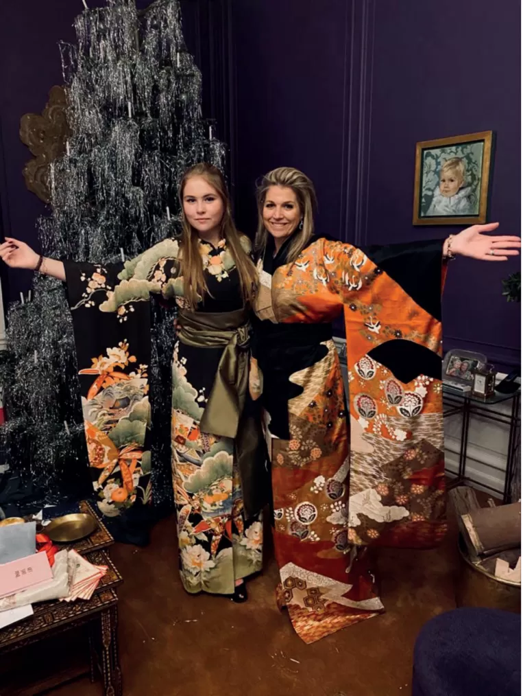 oranjes familie kerstboom kerst rvd2