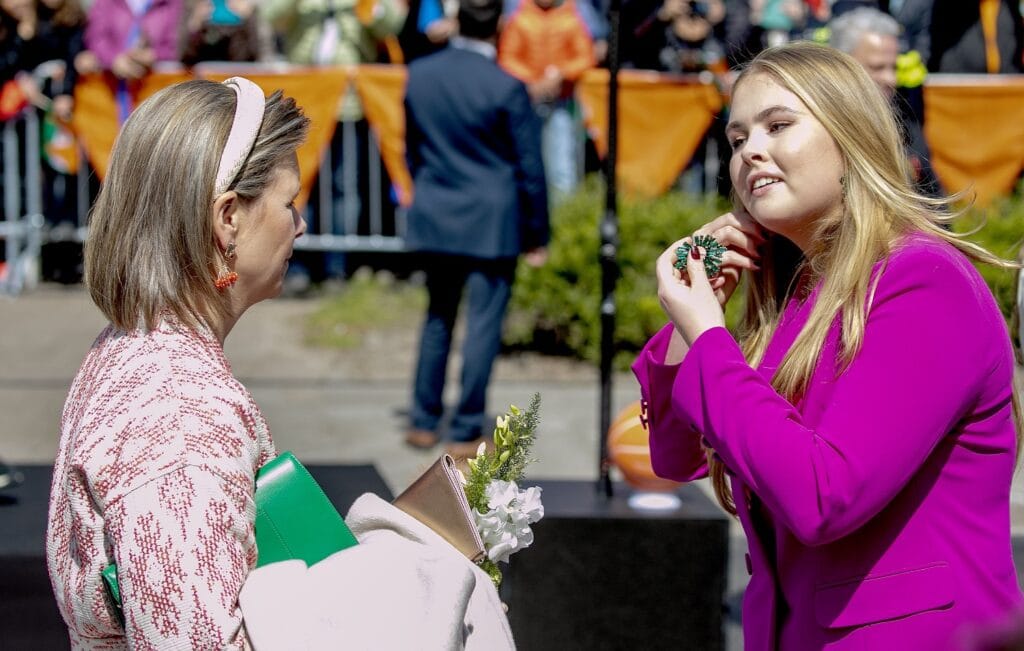 Dutch royal family during Kingsday in Rotterdam. .ADEL ROYALS MONACHY KONIGLICH ROYAUX