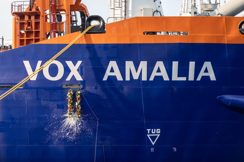 Images taken during the christening of Van Oord's TSHD Vox Amalia