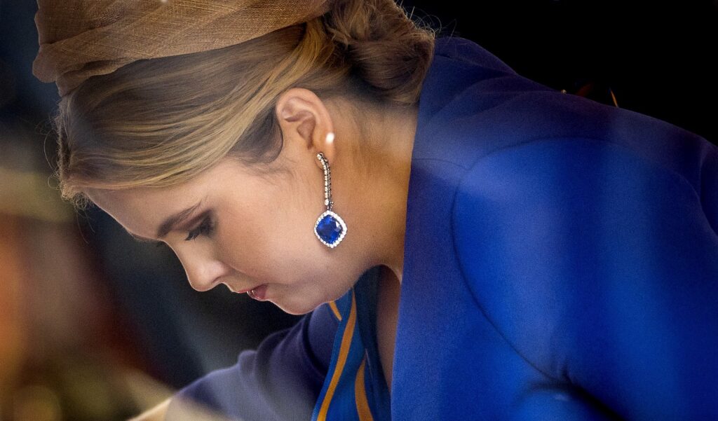 2023 prinsjesdag amalia sieraden ANP 03 oorbellen