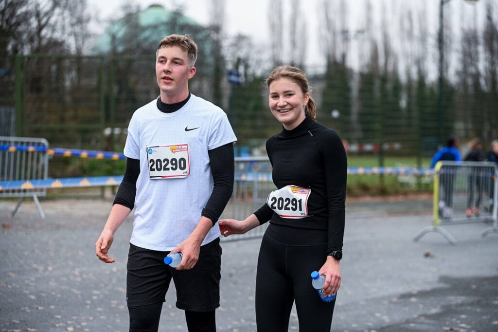 Princess Elisabeth running at the Warmathon