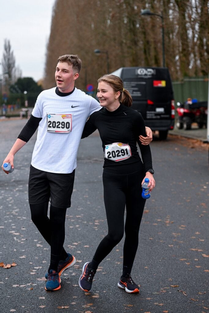 Princess Elisabeth running at the Warmathon