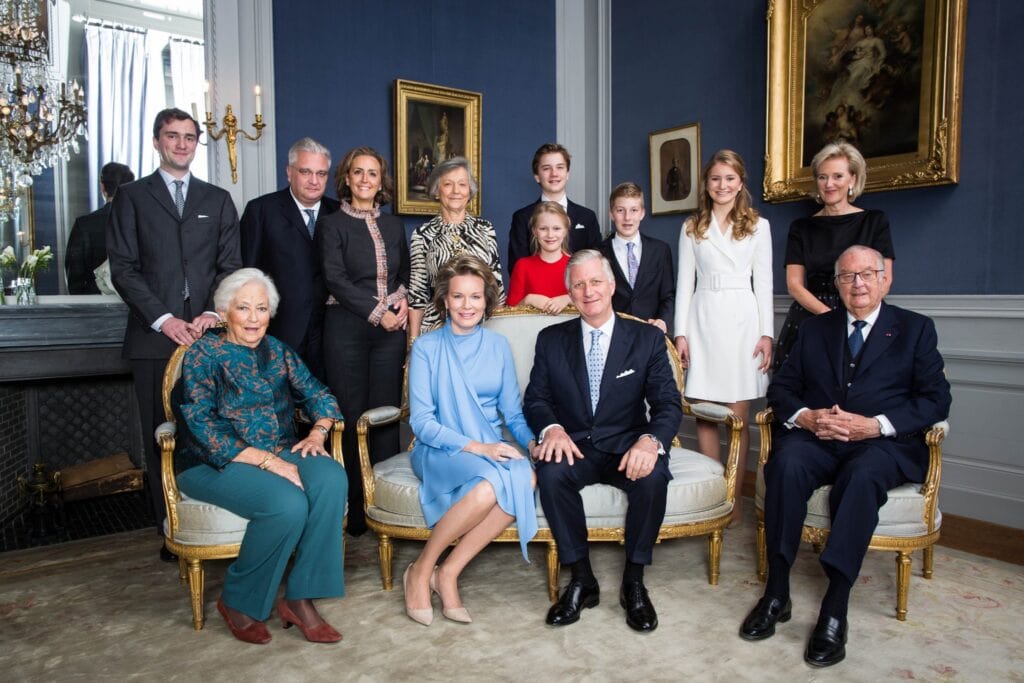 Belgische koninklijke familie Elisabeth Louise Filip Laurent