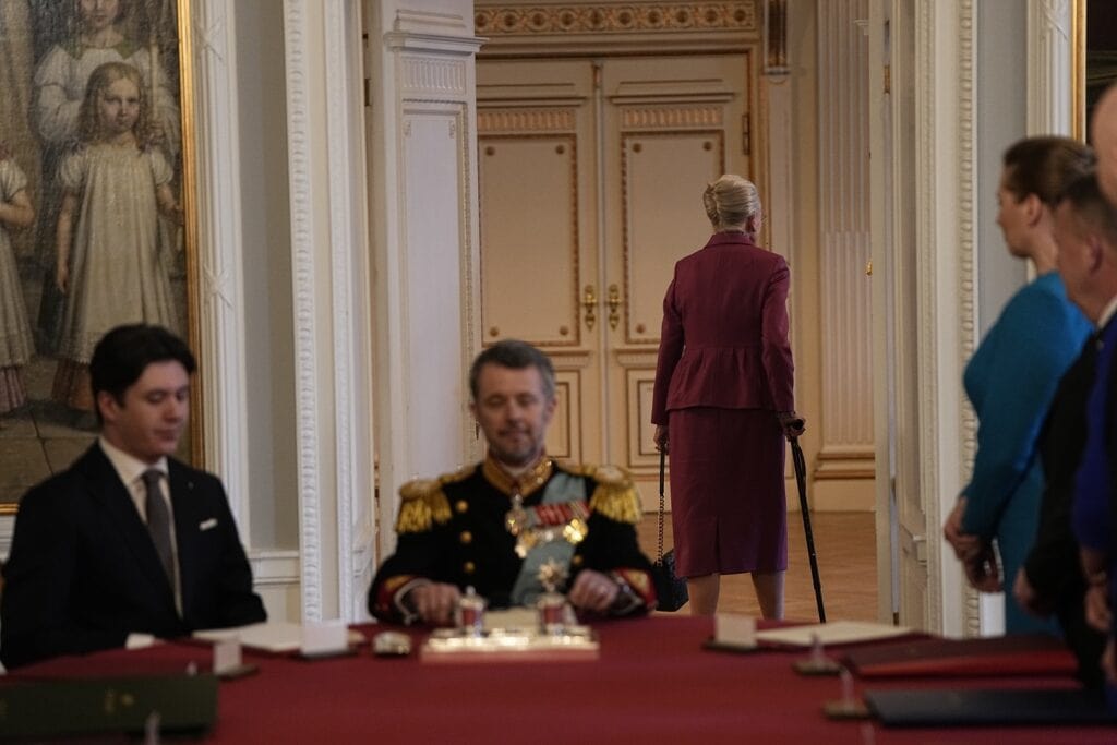 DENMARK ROYAL SUCCESSION Council of State at Christiansborg Palace