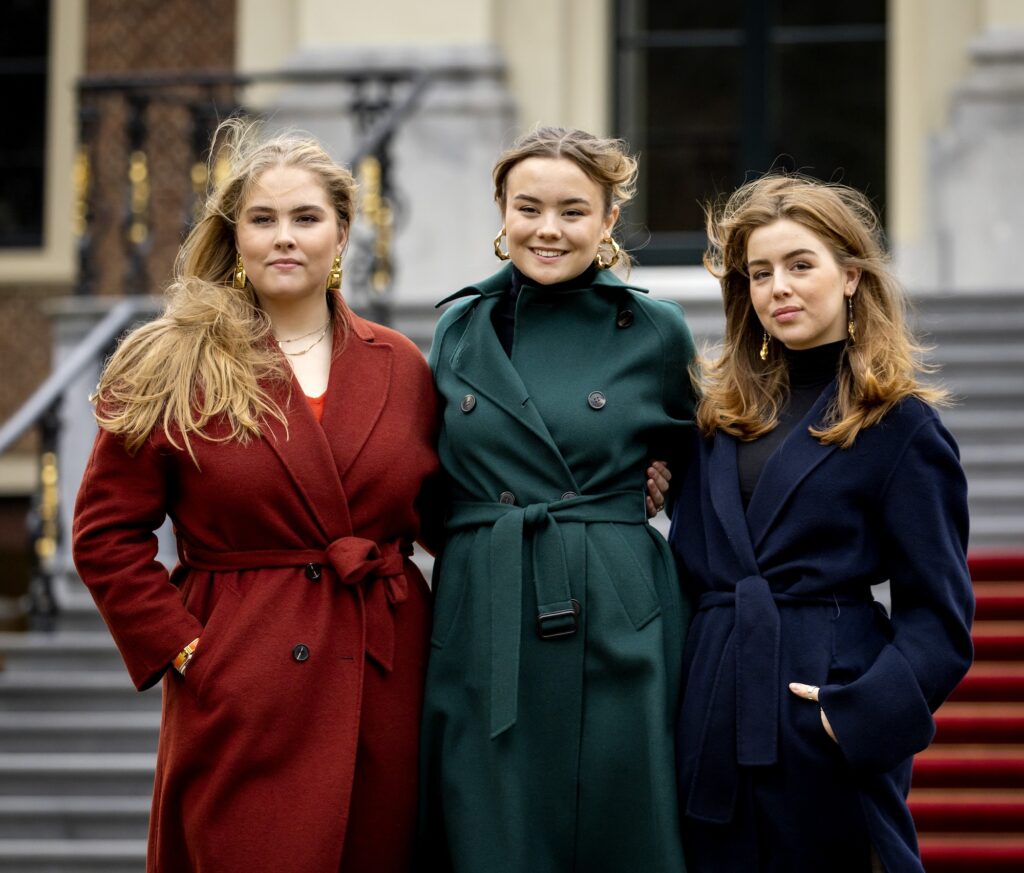 Winterfotosessie koninklijke familie
