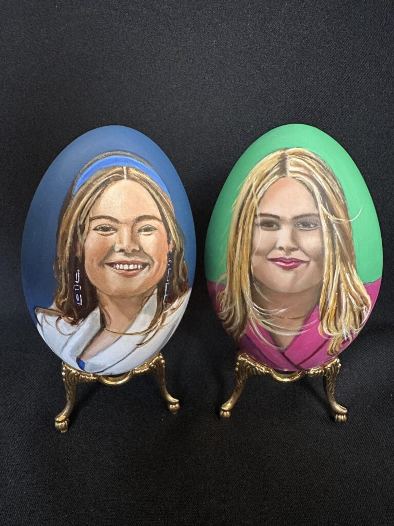 2024 tiety eieren amalia alexia ariane maxima art on eggs5 3
