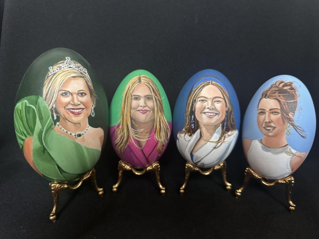 2024 tiety eieren amalia alexia ariane maxima art on eggs9 3