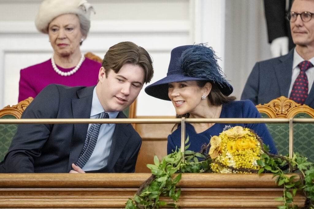 Change of throne: Denmark's new royal family in the Parliament Hall, Prince Christian, Prince Joachim, Princess Benedikte