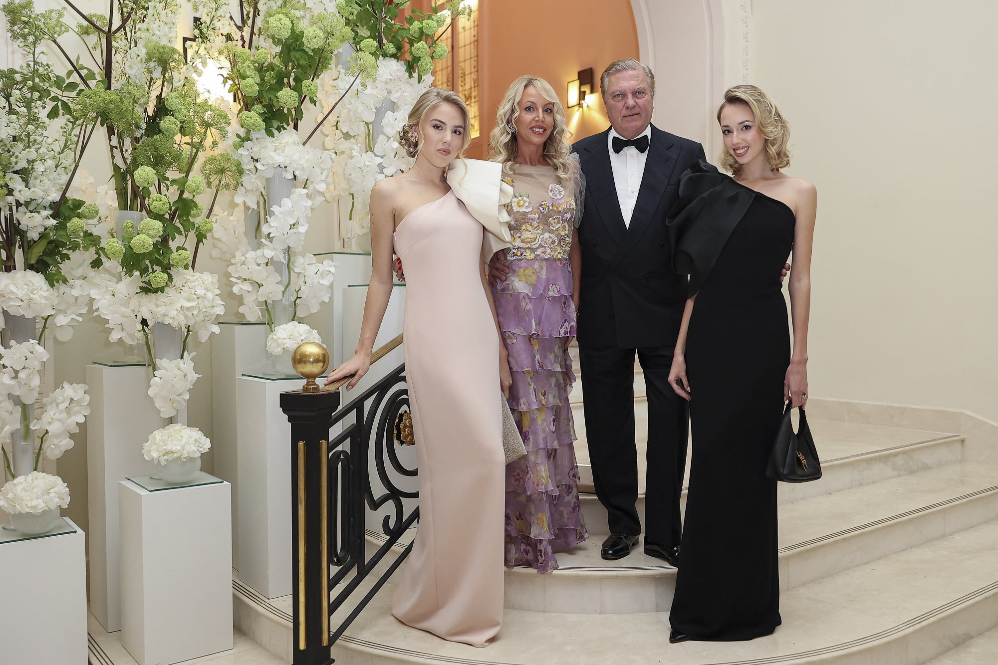 Cannes Prince Charles of Bourbon And Family At Carlton Hotel