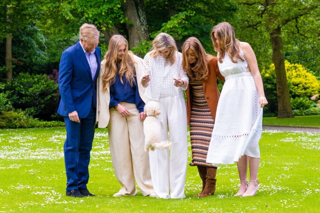 Jaarlijkse zomer fotosessie koninklijke familie