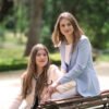 Queen Letizia and King Felipe and Crown Princess Leonor and Princess Sofia posing for a photosession for the 10th anniversary of coronation. ADEL ROYALS ROYALTYMONACHY KONIGLICH ROYAUX