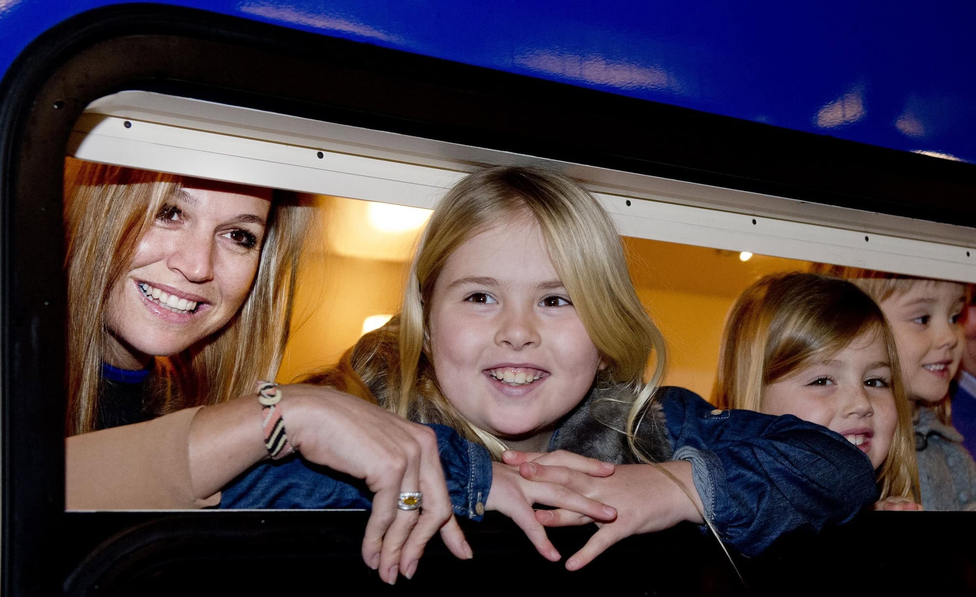 Koninklijke familie met de trein naar Lech