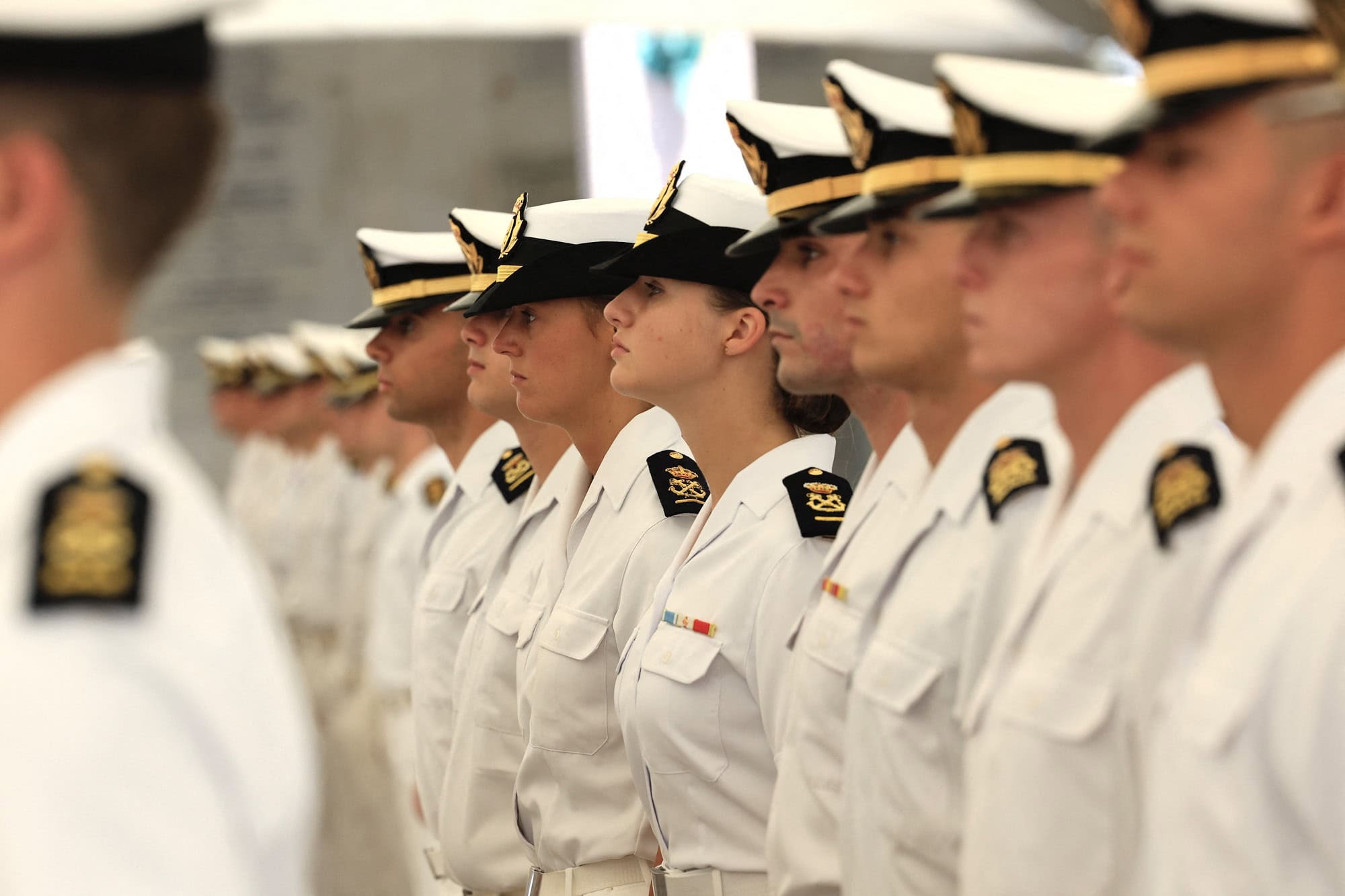 Princess Leonoir First Day Of Navy School Training Spain