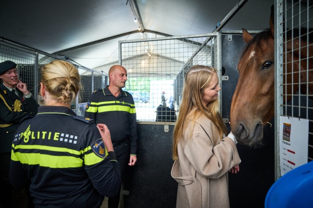 Prinses Amalia bij oefenen Prinsjesdag