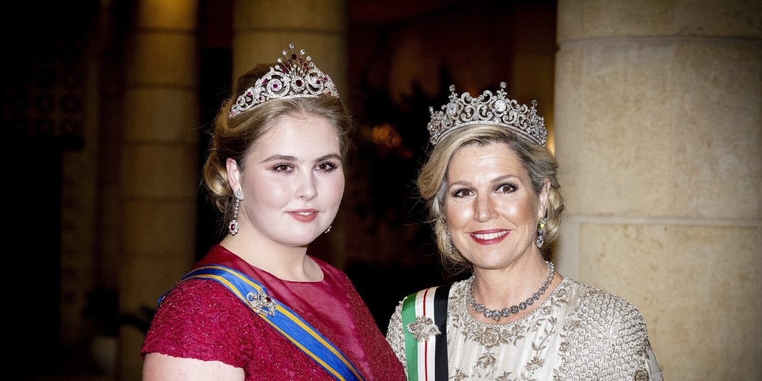 2023 amalia maxima huwelijk jordanie pauwenstaart rood ANP 02