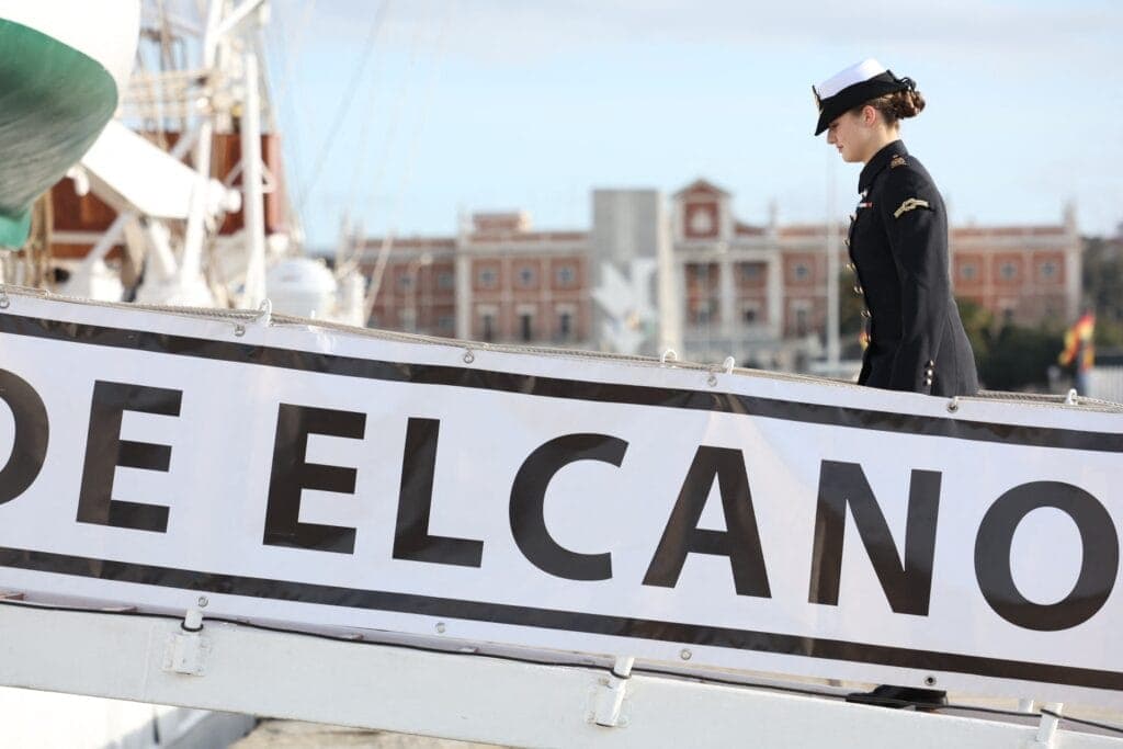 Princess Leonor Embarks on The Juan Sebastian Elcano Spain
