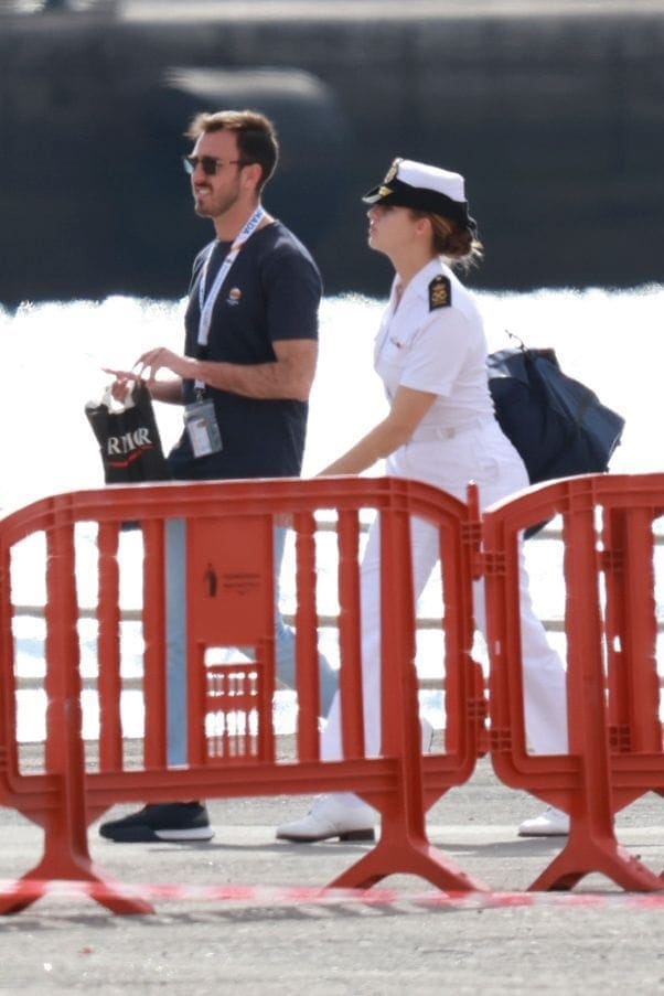 Leonor Embarks Again On The Vessel Juan Sebastian Elcano in Tenerife, Spain 20 Jan 2025