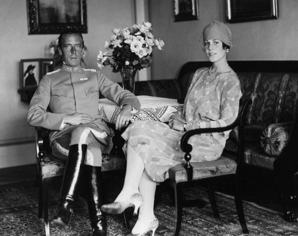 1928 Zweden Folke en Estelle Bernadotte ANP