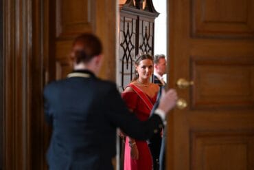 President Macron Visits Norway Audience Before The Gala Dinner