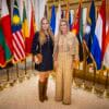 Koningin Máxima en Prinses Amalia bij Bloomberg in New York