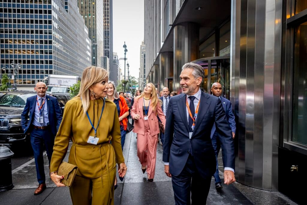 Koningin M·xima en Prinses Amalia in New York