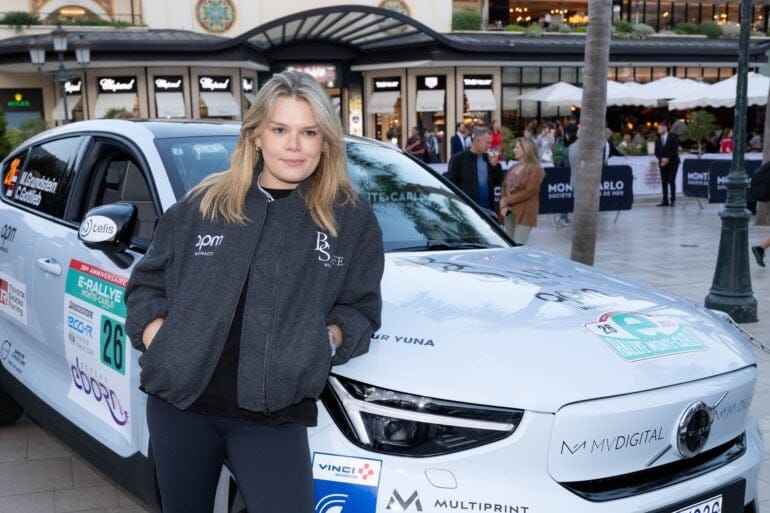 Camille Gottlieb And Margaux Grundstein Start IX E Rally Of Monte Carlo 15 Oct 2025