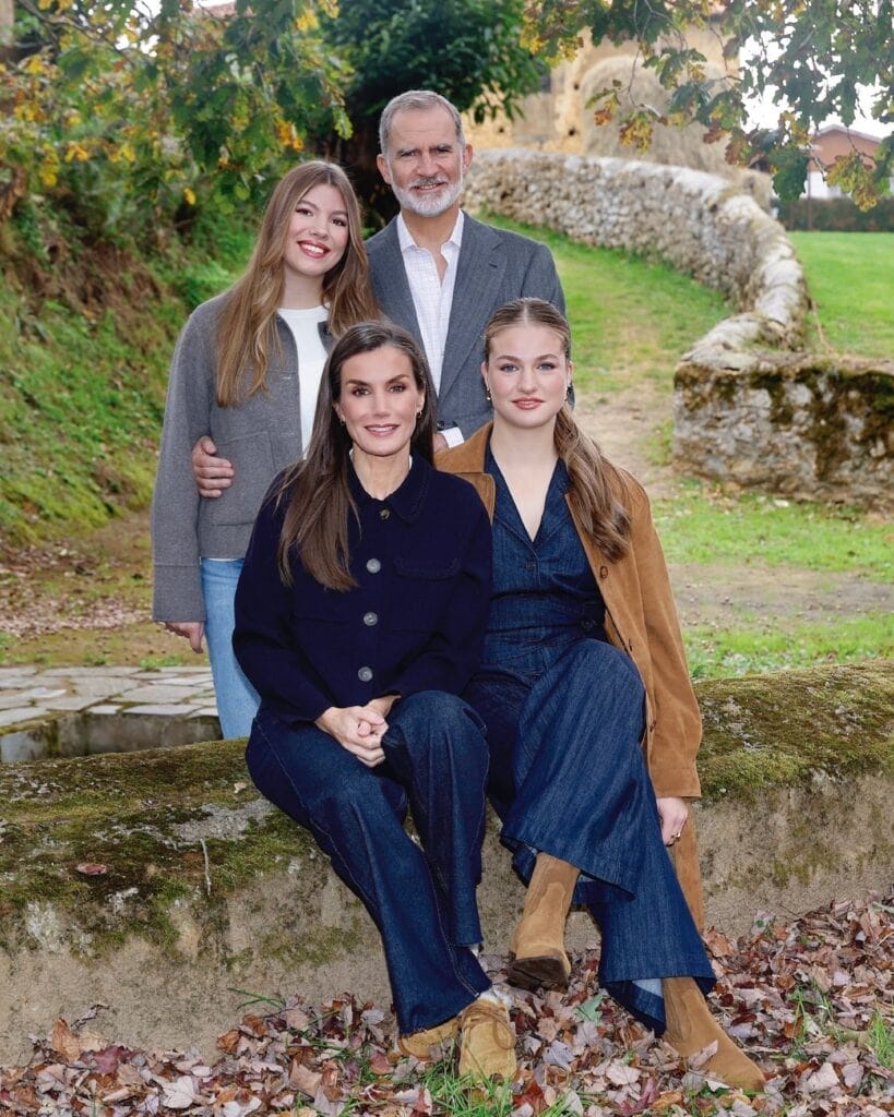 kerstkaart 2025 Spanje Felipe en Letizia