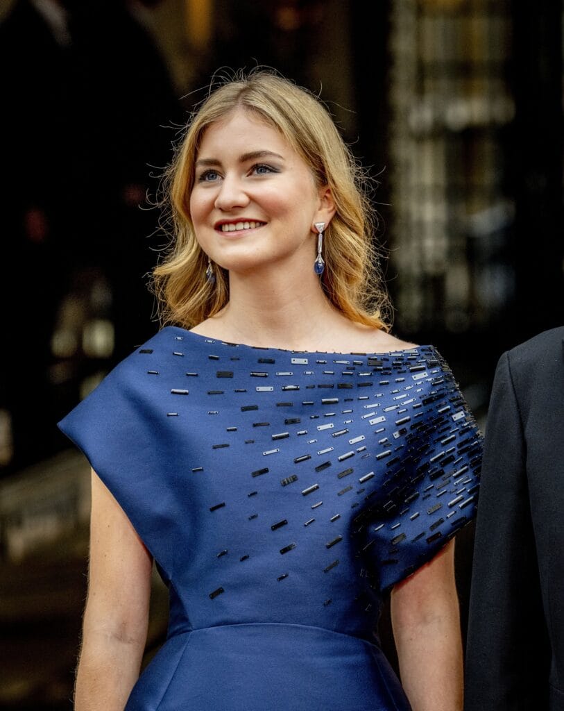 2025 belgie elisabeth blauwe jurk lux ANP